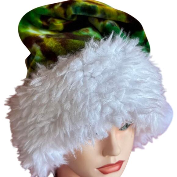 Handcrafted Tie-Dye Santa Hat - Picture 4 of 6